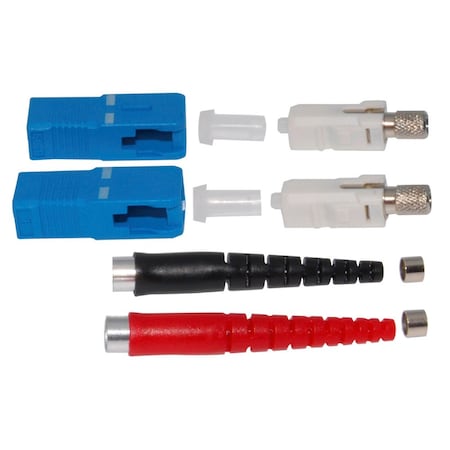 Sc Fiber Optic Connector - (Duplex) Single-Mode W/ Boots